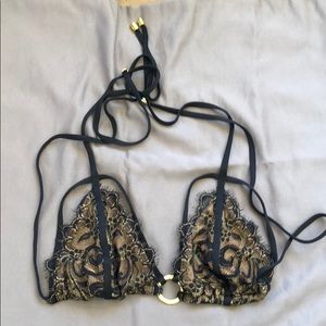 Beach Bunny Gunpowder Black Top Only Xl